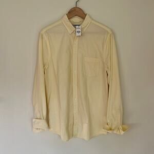 NWT Express Yellow Button Down Shirt- M